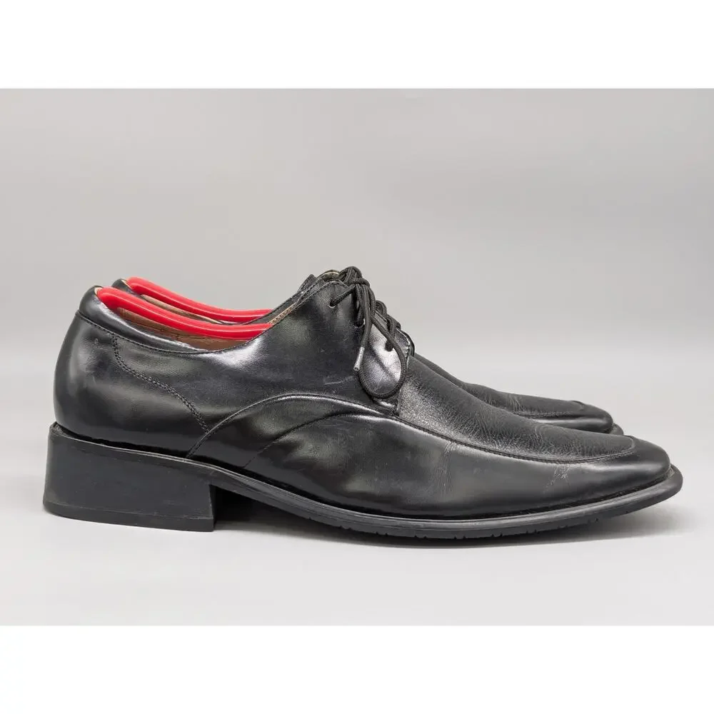 Dong Hai Dress Shoe Mens Black Leather Classic Round Toe Oxfords Size 42